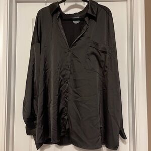 ARULA Black Button Down Shirt